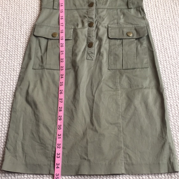 Military style cotton sheath dress - Picture 4 of 7